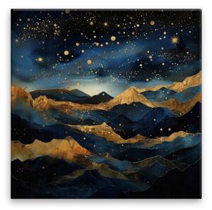 Obraz na plátne - Perseidy medzi horami - 40x40 cm