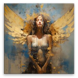 Obraz na plátne - Anjel v jej tele - 40x40 cm