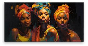 Obraz na plátne - Pohľad afrických žien - 60x30 cm