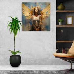Obraz na plátne - Anjel v jej tele - 40x40 cm