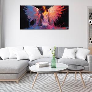 Obraz na plátne - Anjel pri osvietení - 60x30 cm