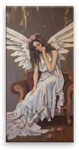 Obraz na plátne - Vyčerpaný anjel - 30x60 cm