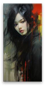 Obraz na plátne - Ázijské dievča - 30x60 cm