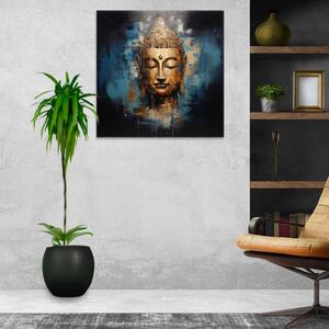 Obraz na plátne - Budha vo svetle - 40x40 cm