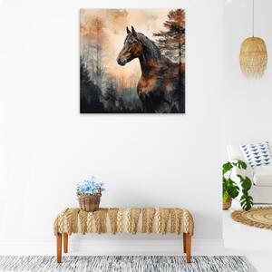 Obraz na plátne - Divoký kôň - 40x40 cm
