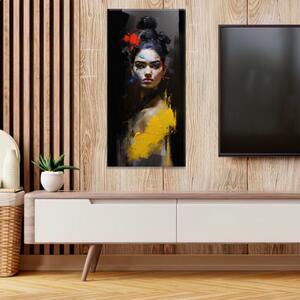 Obraz na plátne - Pohľad Fridy Kahlo - 30x60 cm