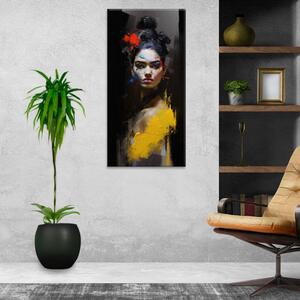 Obraz na plátne - Pohľad Fridy Kahlo - 30x60 cm