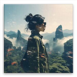 Obraz na plátne - Potulky Čínou - 40x40 cm