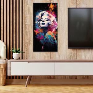 Obraz na plátne - Marilyn Monroe v reflektoroch - 30x60 cm