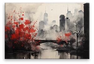 Obraz na plátne - New York v jesennom ráne - 120x80 cm