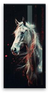 Obraz na plátne - Kôň v hmle - 30x60 cm