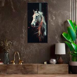 Obraz na plátne - Kôň v hmle - 30x60 cm