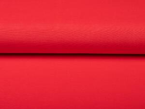 Dekoračná jednofarebná látka Leona LN-106 Jahodovo červená žíhaná - šírka 135 cm