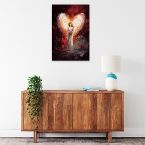 Obraz na plátne - Anjel v plameňoch - 40x60 cm