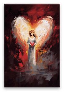 Obraz na plátne - Anjel v plameňoch - 40x60 cm