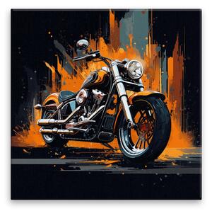 Obraz na plátne - Motorka Harley Davidson - 40x40 cm