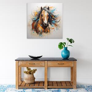 Obraz na plátne - Kôň v pohybe - 40x40 cm