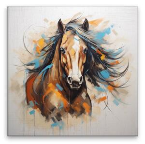 Obraz na plátne - Kôň v pohybe - 40x40 cm