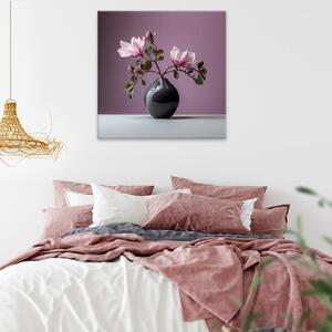 Obraz na plátne - Kvitnúce magnólie - 40x40 cm