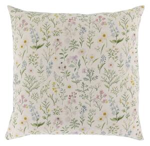 Ružová obliečka na vankúš s divokými kvetmi Aix Wild Flowers - 50*50 cm - Chic Antique