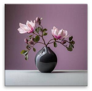 Obraz na plátne - Kvitnúce magnólie - 40x40 cm