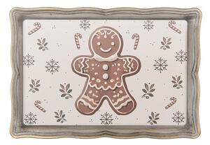 Plastový podnos tácka s perníčkom Gingerbread Magic - 31*22*2 cm - Clayre & Eef