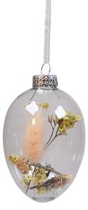 Závesná veľkonočná dekorácia Dry Flower Beige 9,5 cm