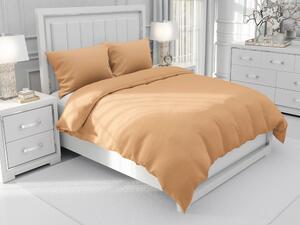 Biante Bavlnené jednofarebné posteľné obliečky Moni MO-005 Béžové Jednolôžko 140x200 a 70x90 cm