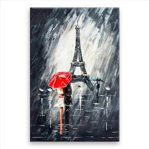 Obraz na plátne - Pod Eiffelovkou - 40x60 cm