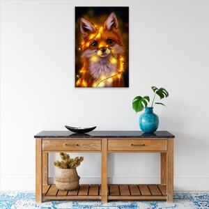 Obraz na plátne - Líška so svetielkami - 40x60 cm