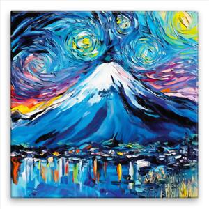 Obraz na plátne - Nikdy nevidel Fuji Van Gogh - 40x40 cm