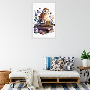 Obraz na plátne - Múdra sova - 40x60 cm