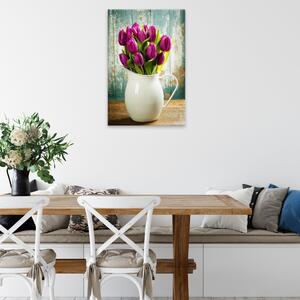 Obraz na plátne - Kytica tulipánov - 80x120 cm