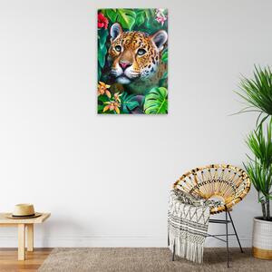Obraz na plátne - Tiger v džungli - 40x60 cm