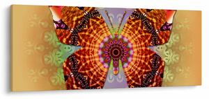Obraz - Etno motýľ (120x50 cm)
