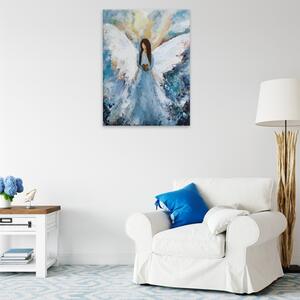 Obraz na plátne - Zimný anjel - 30x40 cm