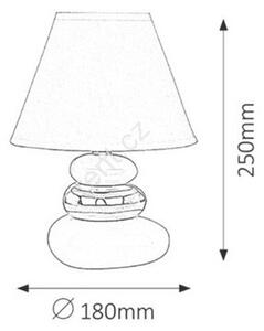 Stolná lampa Salem, bielo-strieborná, Rabalux 4949
