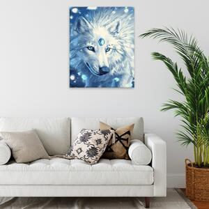 Obraz na plátne - Magický vlk - 40x50 cm