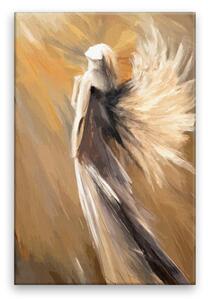 Obraz na plátne - Anjel v temnote - 40x60 cm