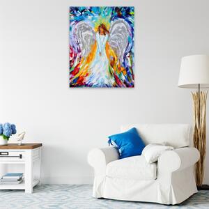 Obraz na plátne - Anjel vo farbách - 40x50 cm