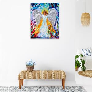 Obraz na plátne - Anjel vo farbách - 40x50 cm