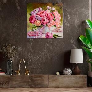 Obraz na plátne - Záplava kvetov - 40x40 cm