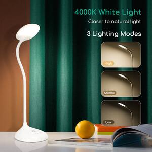 LED stmievateľná stolná lampa 4W / 4000K biela (AS-216283)