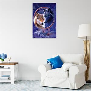Obraz na plátne - Vlci vo sne - 40x60 cm