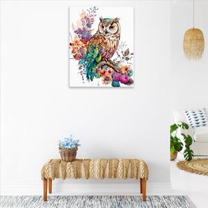 Obraz na plátne - Kúzelná teta sova - 40x50 cm