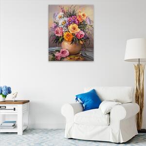 Obraz na plátne - Váza s kvetmi 07 - 40x50 cm
