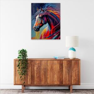 Obraz na plátne - Kôň vo farbách 02 - 40x50 cm