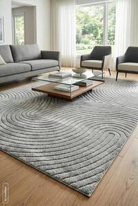 Dekorstudio Moderný koberec s geometrickým vzorom VENUS BOHO1 – oceľovosivý Rozmer koberca: 160x230cm