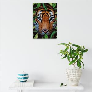 Obraz na plátne - Tiger na love - 40x60 cm
