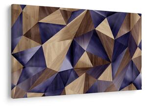 Obraz - 3D drevené trojuholníky (90x60 cm)